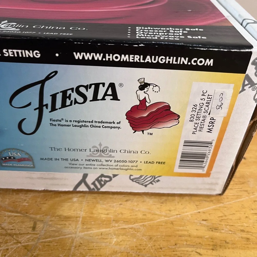 Fiesta scarlet piece